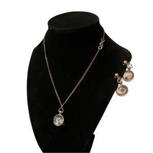 Vintage Mustard Seed Necklace and Earring Set